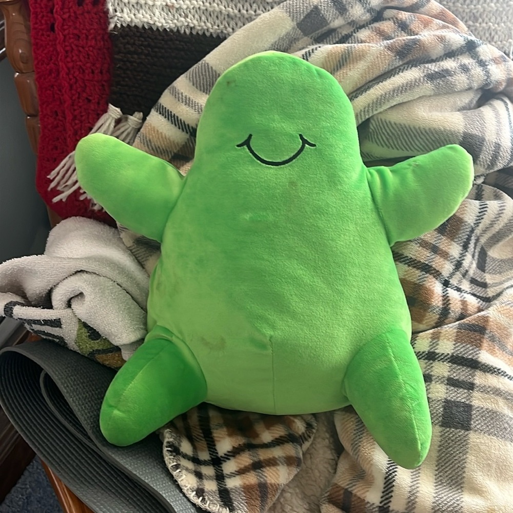 Disney's FLUBBER The Green Blob Giggling Shaking Plush Doll Tested And Works!